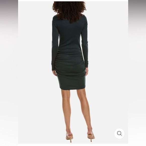 NWT Womens Michael Stars Velma Turtleneck Ribbed Mini Dress in black, size XS - Picture 2 of 6